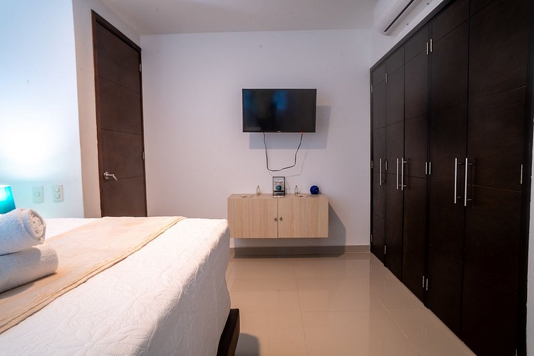 Apartamento de 2 quartos em Morros com vista para o mar