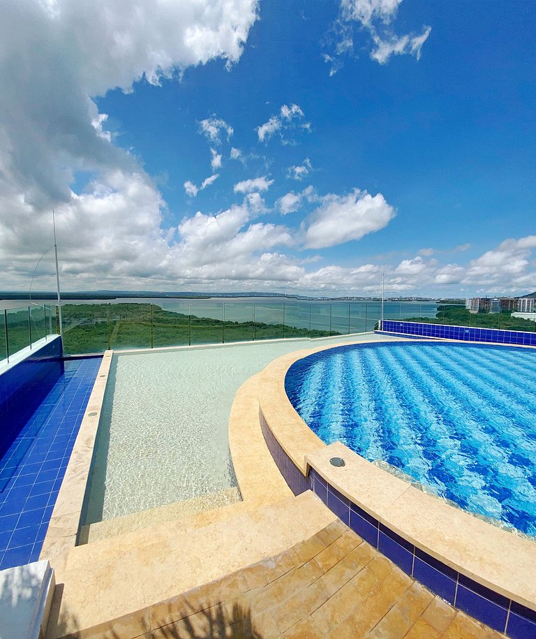 Apartamento de 2 quartos em Morros com vista para o mar