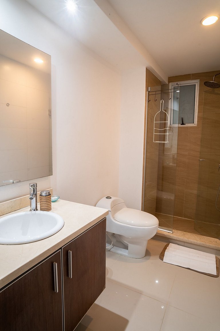 Two-bedroom apartment in Morros with sea view