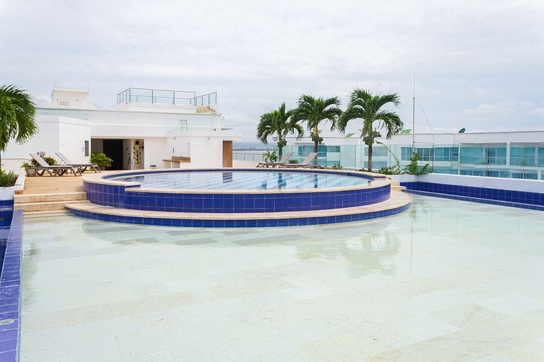 Two-bedroom apartment in Morros with sea view
