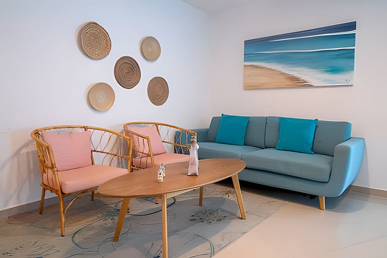 Two-bedroom apartment in Morros with sea view