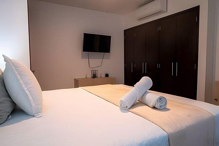 Apartamento de 2 quartos em Morros com vista para o mar