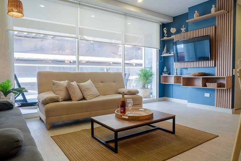 1 Quarto à beira-mar. Hidromassagem privativa