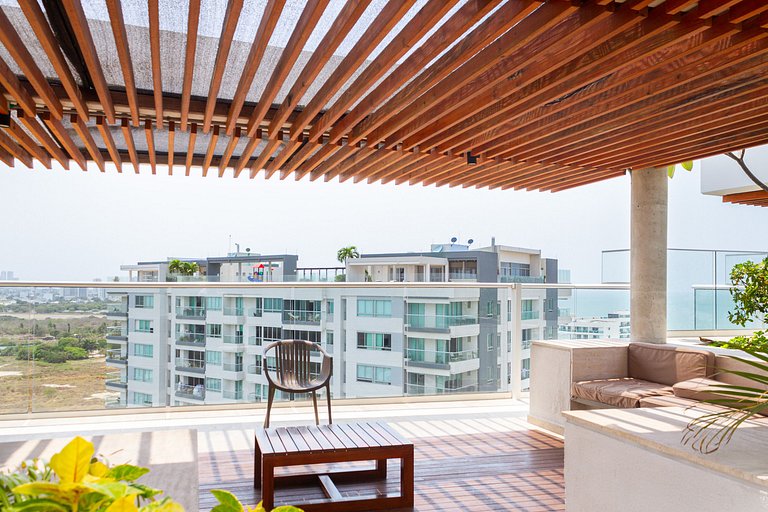 1 Quarto com jacuzzi privativo. Vista para o mar e para a la