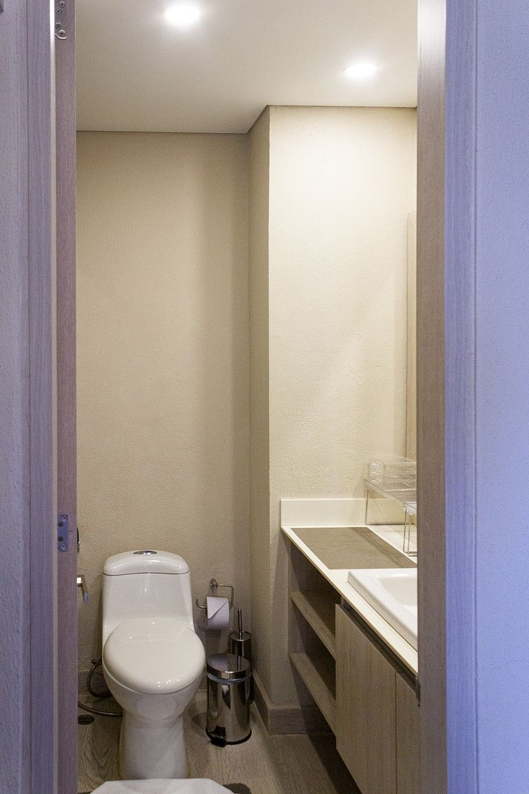 1 Quarto com jacuzzi privativo. Vista para o mar e para a la
