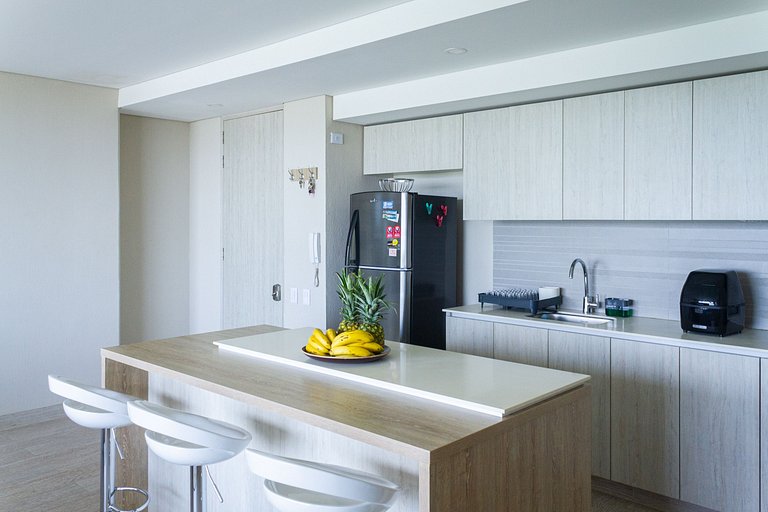 1 Quarto com jacuzzi privativo. Vista para o mar e para a la