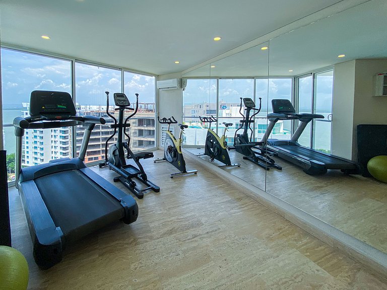 1 Dormitorio Jacuzzi privado. Vista Mar y Cienaga